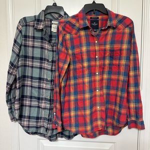 American Eagle Boyfriend Flannels